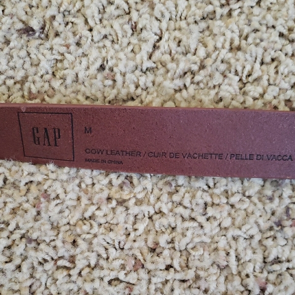 Gap Brown Leather Belt with Silver Buckle - Picture 3 of 3